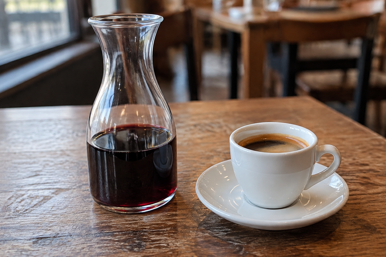 1/4 de vin et café